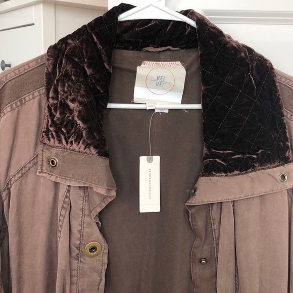 Hei Hei Anthropologie jacket taupe - Picture 2 of 6